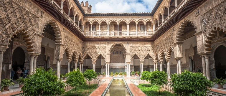 Intérieur de l'Alcazar de Séville